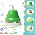 Desk Bells, Rainbow Diatonic Hand Bells for Kids with 17 Songbook & Musical Flash Cards, Toddler Preschool Musical Learning Toys, Boys & Girls Birthday Gift for 3-Year-Old and Over