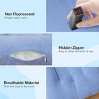 Baby Lounger for Newborn, Bionic Design Baby Lounger, Soft Organic Cotton Breathable Lounger for Infants 0-18 Months (Blue)