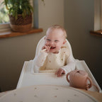 mushie Silicone Baby Bib | Adjustable Fit Waterproof Bibs (Kites)