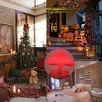 AUSAYE 5 Pack Sensor LED Night Lights Plug in Lamp Mushroom Light for Adults Kids NightLight Bedroom,Bathroom,Toilet,Hallway,Stairs,Kitchen,Basement Red