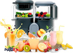 Baby Food Maker Steamer and Blender - Multifunction Baby Food Processor and Steamer w/Blender, Defrosting & Reheating - Use as Puree Maker and Grinder Machine for Feeding Set Essentials (2 Liters)