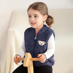 Baby Boys Girls Fleece Vest Zip Up Cute Bear Jackets Fuzzy Fall Winter Warm Clothes Newborn Outwear for Toddler Infant