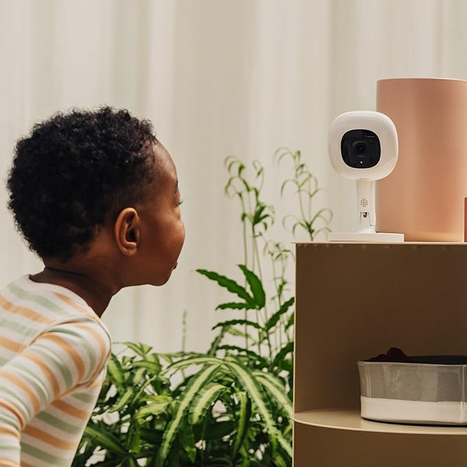Nanit Pro Smart Baby Monitor & Flex Stand - 1080p Wi-Fi Video Camera, Sensor-Free Sleep & Breathing Motion Tracker, 2-Way Audio, Sound/Motion/Cry Notifications, Night Vision, and Breathing Band