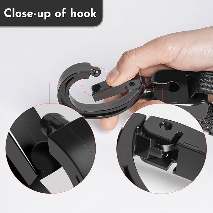 Stroller Leash Handle for Toddler - Compatible with Strollers, Wagons, Pushchairs and so on – Safety Leash Keeps Children Close on-The-go (Black)