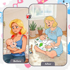 Nursing Pillow, Breastfeeding Pillow for Breastfeeding & Bottle Feeding, Standard Size Breathable with Washable Cover, Hypoallergenic, Tummy Time & Sitting Support (0-18Months)