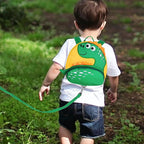Accmor Toddler Harness Backpack with Leash, Cute Kid Dinosaur Backpacks with Anti Lost Wrist Link, 4 in 1 Mini Child Harness Leash Walking Wristband Rope Baby Protection Belt for Boys Girls (Yellow)