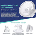 BabyBuddha Hands Free Milk Collection Cups for Breast Pump, 8 Fl Oz Each, Wearable Breastmilk Containers, Compatible with BabyBuddha Pump, Spill Resistant Design, Small Flange 22 to 24mm, 2 Pack