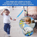 Accmor 3 in1 Toddler Harness Leash, Soft Kid Harness with Anti Lost Wrist Link, Baby Leash, Leash for Toddlers, Child Walking Harness Kids Leash Wristband Rope Belt with Lock for Baby Boys