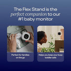 Nanit Pro Smart Baby Monitor & Flex Stand - 1080p Wi-Fi Video Camera, Sensor-Free Sleep & Breathing Motion Tracker, 2-Way Audio, Sound/Motion/Cry Notifications, Night Vision, and Breathing Band