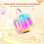 Mini Karaoke Machine for Kids Adults: Portable Karaoke Machine with 2 Wireless Mics for Home Party - Singing Karaoke Speaker Toy Gift for Girls Boys Ages 4 5 6 7 8 9 10 11 12+ Years Old Birthday