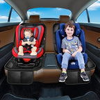 Car Seat Protector 2 Pack Car Seat Cushion Mat Thickest Padding,Waterproof 600D Fabric Car Seat Covers for Non-Slip Backing Mesh Pockets for Baby and Pet (Brown, 2 Pack)