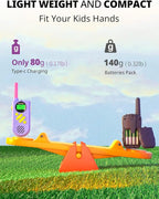 Walkie Talkies for Kids Rechargeable,Toys for Boys and Girls Ages 3-12, 2 Pack Long Range 2-Way Radios, Birthday Gifts,Christmas Stockings, Outdoor Play, Family Games, Hiking Camping Gear