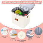 Breastmilk Cooler Bag with Ice Pack - Breast Milk Cooler Travel Bag Fits 6 Bottles Up to 11 Oz Insulated Baby Bottle Cooler Bag Breastmilk Storage Bag Cooler Perfect for Nursing Mom Daycare, Beige