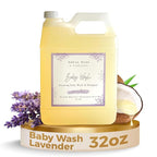 SoCal Suds & Company - 2-in-1 Organic Foaming Baby Shampoo & Body Wash Castile Soap Refill - Gentle Body Soap and Shampoo for Sensitive Skin - Nourishing Ingredients - Newborn Baby - Lavender, 32oz