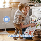 Baby Play Mat 71" X 59" Playpen Mat Upgraded Thicken Baby Floor Play Mat Non-Slip Cushioned Crawling Mat Waterproof Activity Playmats for Babies Toddlers Infants (71X59, Letter Fox)