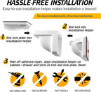 UPGRADED LICYFERN Magnetic Cabinet Locks (8 Locks & 2 Keys) - Invisible Baby Proofing Child Safety Lock & Keys – Easy to Install, Home & Kitchen Cabinet Magnetic Drawer Locks