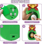 weiyuii Easter Egg Decorating Kit, DIY Egg Coloring Spinner with 3 Plastic Eggs & 8 Colorful Markers Easter Gift for Kids Boys Girls