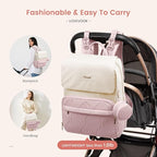 LOVEVOOK Diaper Bag Backpack, Baby Travel Bags for Boys & Girl, Toddler Waterproof Diaper Bag w/Changing Pad, Stroller Straps, Pacifier Case, Newborn Essentials Must Haves Mom