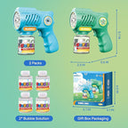 EagleStone Toys for 3+ Year Old Boys Girls, 2 Pack Bubble Gun Machine with Bubble Solution, Outdoor Toy for Kids Ages 4-8,Kids Toys for Ages 3-4 4-6 5-7, Birthday Gifts for 3 4 5 6 7 8 Year Old Boys