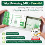 Easy@Home PdG Test Strips: 5 Pack - Track Ovulation Insights with Progesterone Urine Tests – at Home Fertility Test for Women with Premom Ovulation App - PdG (Pregnanediol Glucuronide) Tests