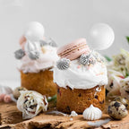 75 Pieces White Cake Balls Topper Decorations Foam Cupcake Topper Mini Balloon Cake Topper Picks for Cake Deco Birthday Party Wedding