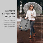 Waterproof Baby Car Seat Cover，Cold Weather Carseat Cover for Babies,Infant Car Seat Cover Canopy for Boy Girls,Windproof Car Seat Canopy for Boys & Girls, Keeps Babies Warm and Cozy