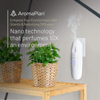 AromaPlan Authentic Plug in Waterless Diffuser (2 Pack)- Fragrance Diffuser, Waterless Diffusers for Essential Oils, Wall Diffusers Plug in-Up to 500 Sq. FT Coverage - Nanotechnology Plug in (White)