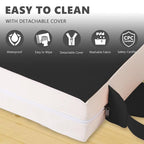 Booster Seat for Kitchen Chair with Adjustable Straps, Toddler Booster Seats for Dining Table Portable for Travel Camping Eating, Booster Cushion for Table for Baby Child Infant Kid Boy Girl