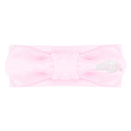 Creative Knitwear North Dakota State Bison Infant Girls Pink Solid Hair Knot Headband Embroidered Logo - Size Newborn - 4T
