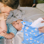 2pcs Cloth Diaper Wet Dry Bags, Waterproof Reusable Wet Bag with 2 Zipper Pockets & Handle, Washable Laundry Bags for Baby Adult Clothes Travel Beach Pool Daycare Yoga Gym Exercise Swimsuits,