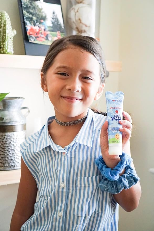 California Kids Face Wash | Gentle Exfoliating Face Wash For Kids + Teens | Mild Salicylic Acid Cleanser For Sensitive Skin | 1.8 oz. / 51 mL