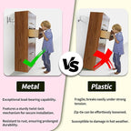 Anti Tip Furniture Anchors (6 Packs) Furniture Anchors for Baby Proofing, Earthquake Straps for Furniture Dresser Wall Safety Anchor Furniture Safety Straps Wall Straps, Silver