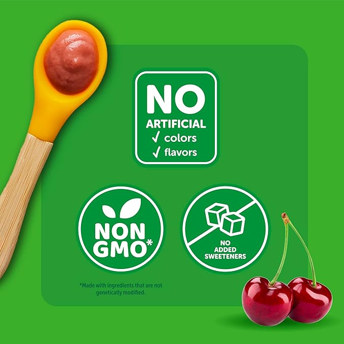 Beech-Nut Toddler Smoothies with Prebiotics, Apple Cherry Kiwi Purple Carrot & Yogurt Baby & Toddler Food Pouches, 3.5 oz (12 Pack)