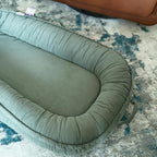 Infant Lounger, Baby Nest Cover for Baby Girls & Boys, Newborn Essentials for Baby 0-18+ Months, 100% Cotton Breathable (Sage Green, Corduroy)