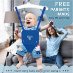 G TALECO Gear Baby Jumper with Stand,Baby Bouncer,Easy Set-Up,Baby Exerciser for Active Babies,Suitable for Indoor and Outdoor, Blue (Water Mat Include)