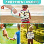 Toddler Harness with Anti Lost Wrist Link - Baby Safety Leash for Kids for Travel for Crowded Parks, Airports