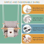 Baby Jumper with Toddler Swing, Baby Jumpers and Bouncers,Indoor Outdoor Toddler Swing Set (White)