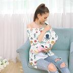 Carseat Cover Boy and Girls - Multi-use Nursing Car Seat Canopy Cover for Breastfeeding, Infant Stroller Cover, High Chair Cover (Cute Fish)