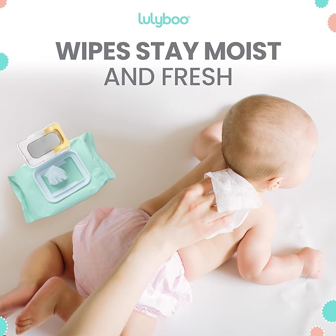 Lulyboo Compact Baby Wipe Warmer with Constant Temperature & Double Layer Cover - Portable USB Diaper Wipe Dispenser for Home, Car & Travel, Keeps Wipes Moist & Warm, Large Capacity, Baby Care Gift