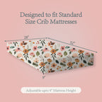 Crib Sheets Set - Premium and Ultra Soft Cotton Blend Fitted Baby Crib Sheet- 2 Pack- Crib Bed Mattress & Toddler Bed Sheet by Max&So