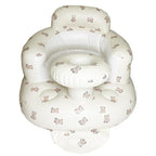 Baby Inflatable Seat for Babies 3-36 Months, Built in Air Pump, Bear Baby Support Seat Summer Toddler Chair for Sitting Up, Baby Shower Chair Floor Seater, Infant Back Support Sofa, Green