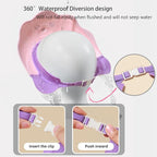 Baby Shower Cap, Baby Shower Cap Shield, Shower Cap for Kids, Visor Hat for Eye and Ear Protection for 0-9 Years Old Children, Cute Sea Lion shape Makes the Baby Bath More Fun (White)