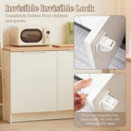 Magnetic Cabinet Locks for Baby Safety, Children Proof Cupboard Drawers Latches, Safe & Easy Install, Multi-Purpose Adhesive No Need for Screws or Tools(24 locks and 2 Keys)