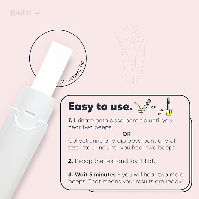 Baby Life Digital Pregnancy Test - Urine Sample Detection Technology Keep Your Result Fast and Accurate -[1 Count]
