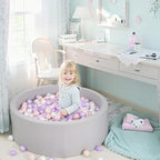 GOGOSO Balls for Ball Pit - Plastic Ball for Toddlers 1-3, Baby Kids Ball Pool Decoration 50 100 200 300 500 1000 (A Purple+Pink+White+Clear, 200 Balls)