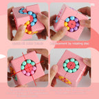 YUDANSI Magic Bean Puzzle Toy, Rotating Cube Magic Bean Educational Puzzle, Magic Ball Brain Teaser STEM Game, Prize or Gift for Kids Boy Girl Age 3+, Teens and Adult for Birthday New Year