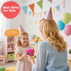 Fede Karaoke Machine for Kids Adults, Mini Karaoke Machine with 2 Wireless Microphones, Portable Bluetooth Speaker with Voice Changing Effects & LED Lights, Best Gifts Toys for Girls and Boys