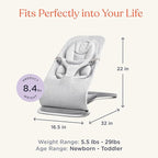 Ergobaby Evolve 3-in-1 Bouncer, Adjustable Multi Position Baby Bouncer Seat, Fits Newborn to Toddler, Soft Olive