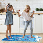 Dance Mat Kids Frozen Toys - Electronic Dance Mat for Girls Boys, Kids Dance Mat 5 Game Modes, Built-in Music, Touch Sensitive Light Up LED, Dance Floor Mat, Gifts for 3 4 7 12 Year Old Girls Boys