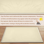 SUNYRISY Baby Play Mat for Floor 60 x 70in, 1.4in Thick Memory Foam Padded Play Mats Baby Rug, Soft Velvet Infants Toddler Kids Crawling Mat for Nursery, Non-Slip Bottom, Beige